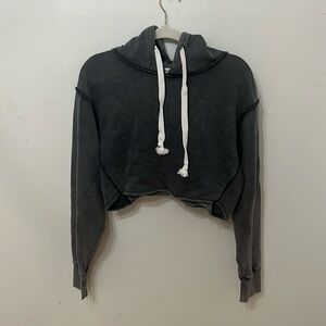 Gray urban outfitters cropped sweatshirt